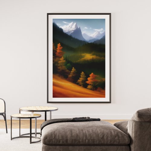 beautiful nature landscape poster