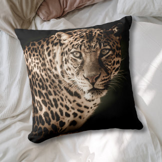 Beautiful Nature Leopard Throw Pillow