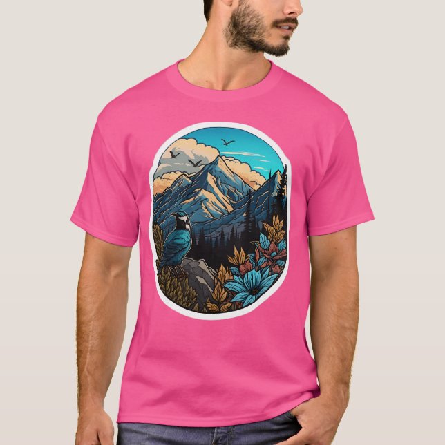 Beautiful Nature Mountains Active T-Shirt (Front)
