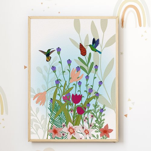 Beautiful Nature Nursery Print Kids Room Poster