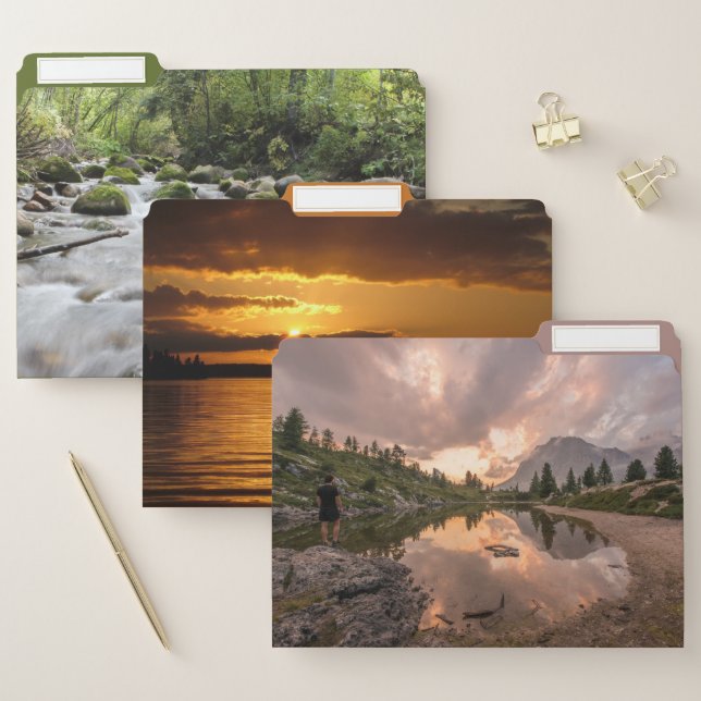 Beautiful Nature Photos file folder set (Set)