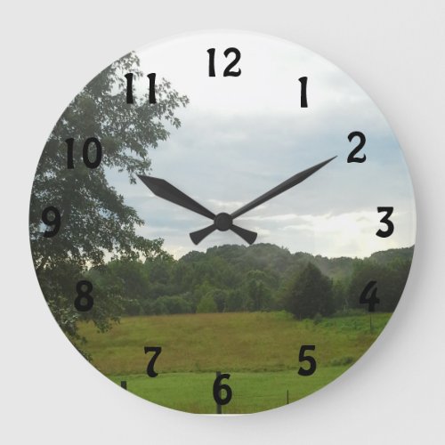 Beautiful nature scene clock