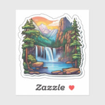 Beautiful Nature Single Square Sticker