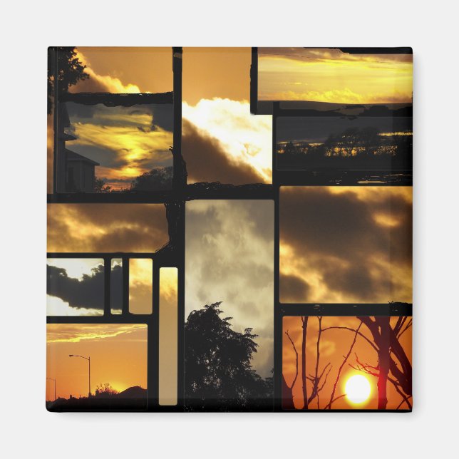 Beautiful Nature Sunrise and Sunsets Magnet (Front)