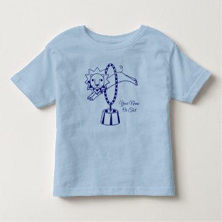 Beautiful Navy Blue Circus Lion Toddler T-shirt