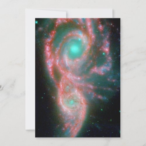 Beautiful nebula space photography invitation