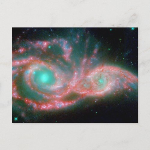 Beautiful nebula space photography postcard