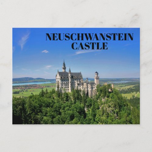 Beautiful Neuschwanstein Castle Bavaria Germany Postcard