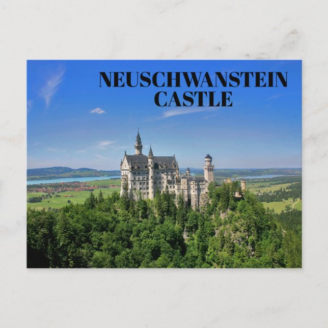 Beautiful Neuschwanstein Castle Bavaria Germany Postcard (Front)