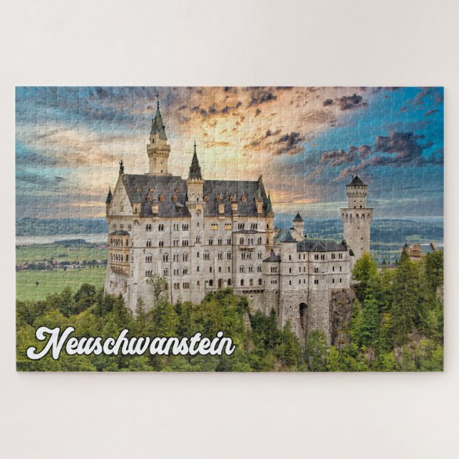 Beautiful Neuschwanstein Castle, Germany Jigsaw Puzzle (Horizontal)