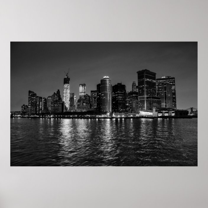 Beautiful New York City Manhattan Skyline Poster