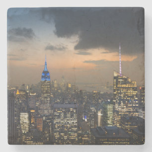 Beautiful New York Evening Skyline Stone Coaster