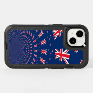 Beautiful New Zealand Flag Art Print Design OtterBox iPhone 14 Case