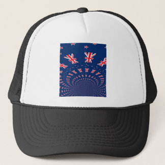Beautiful New Zealand Flag Art Print Design Trucker Hat