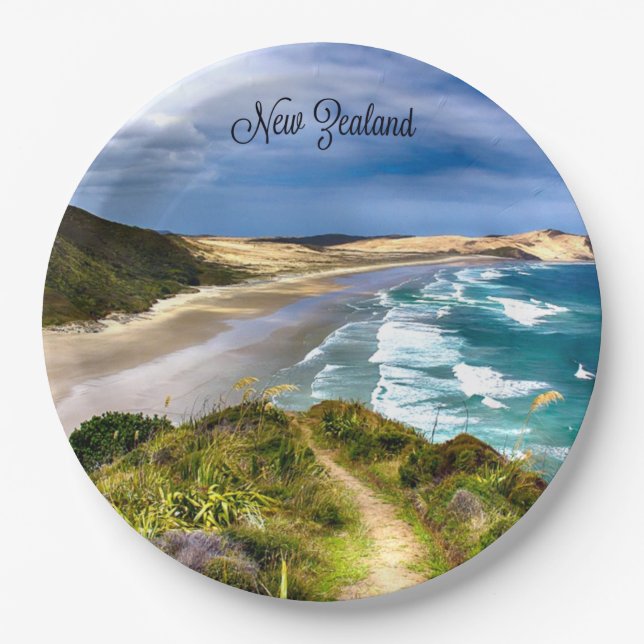 Beautiful New Zealand Paper Plates (Front)