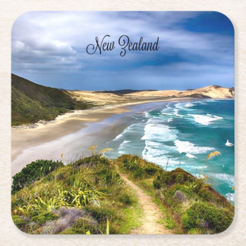Beautiful New Zealand Square Paper Coaster