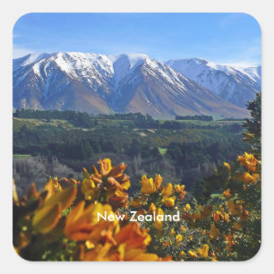 Beautiful New Zealand Square Sticker