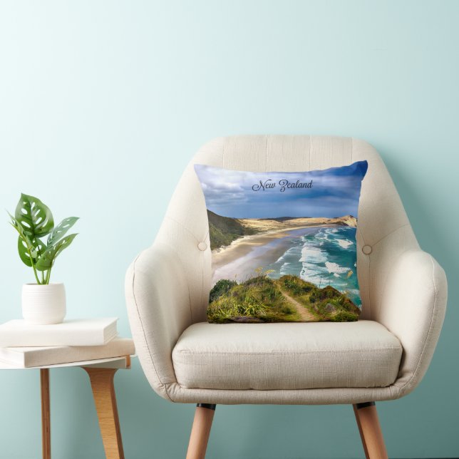Beautiful New Zealand Throw Pillow (Chair)