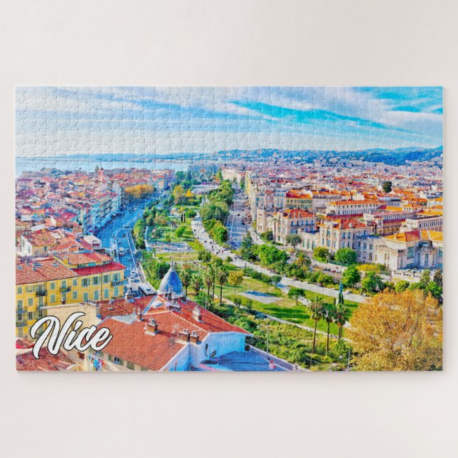 Beautiful Nice, France Jigsaw Puzzle (Horizontal)