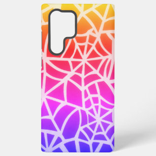  Beautiful Nice & Lovely Colorful Spider White Web Samsung Galaxy S22 Ultra Case