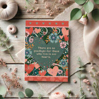 Beautiful No Goodbyes Sympathy Quote Floral Heart