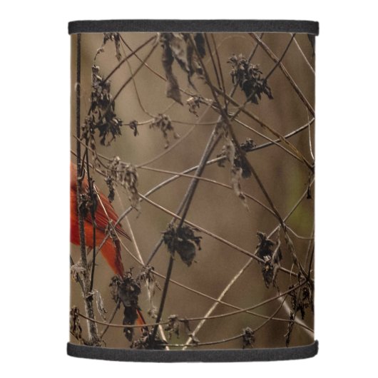 Beautiful Northern Cardinal  Lamp Shade (Right)