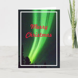Beautiful Northern Lights Christmas Card