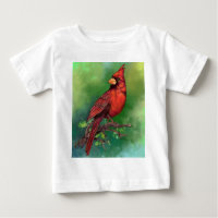 Beautiful Northern Red Cardinal Bird Painting 