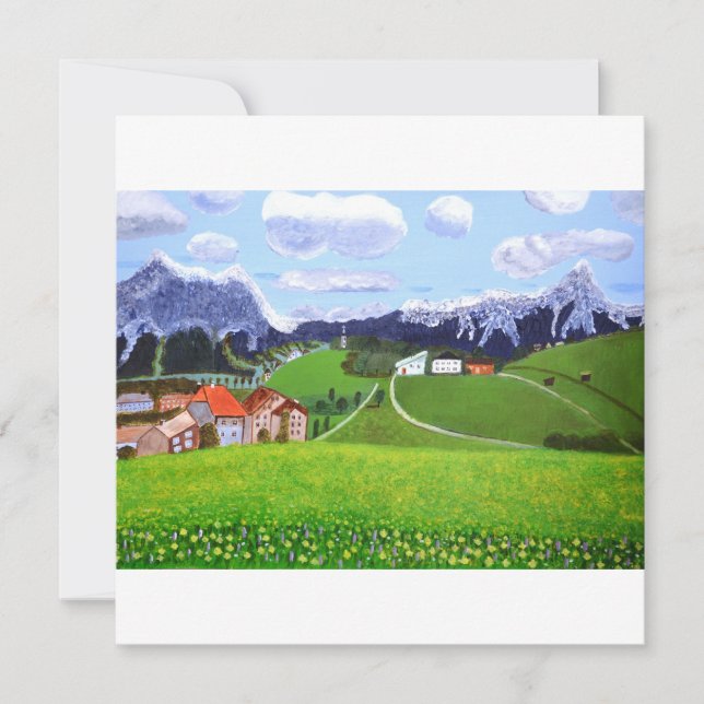 Beautiful Norway invitation card  (Front)