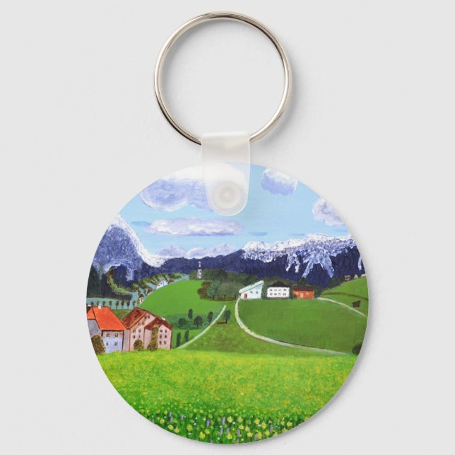 Beautiful Norway Keychain (Front)