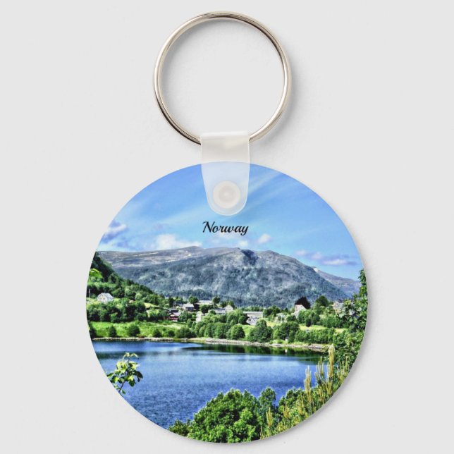 Beautiful Norway Keychain (Front)
