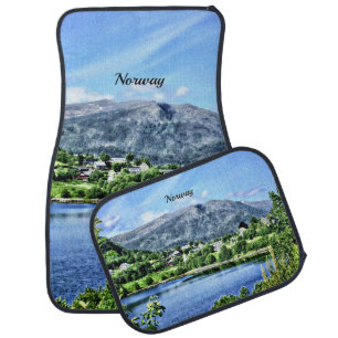 Beautiful Norway, landscape photograph Car Floor Mat