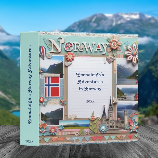 Beautiful Norway Photo Album AI Generated 3 Ring Binder (Creator Uploaded)