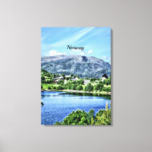 Beautiful Norway scenic landscape Canvas Print