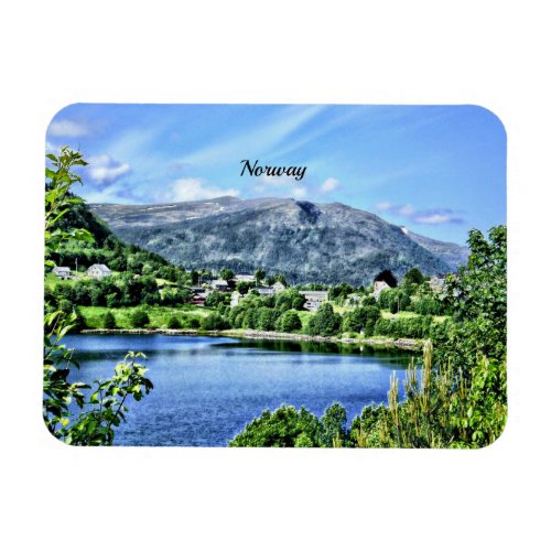 Beautiful Norway scenic landscape Magnet