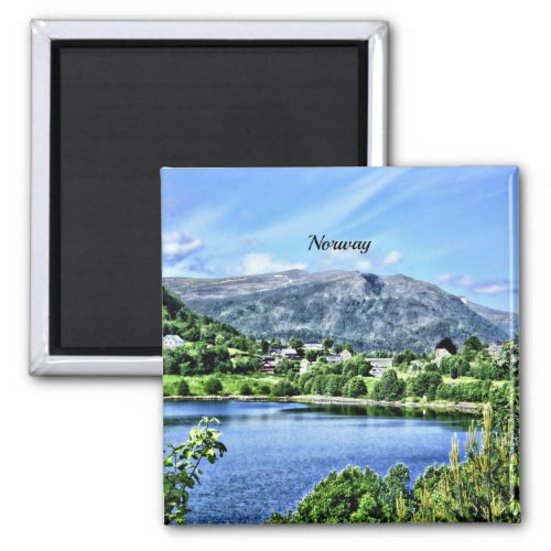 Beautiful Norway scenic landscape Magnet