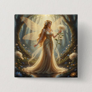 Beautiful November Topaz Fairy Button