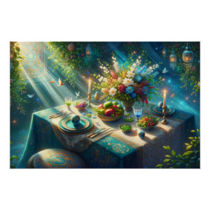 Beautiful Nowruz Table Poster