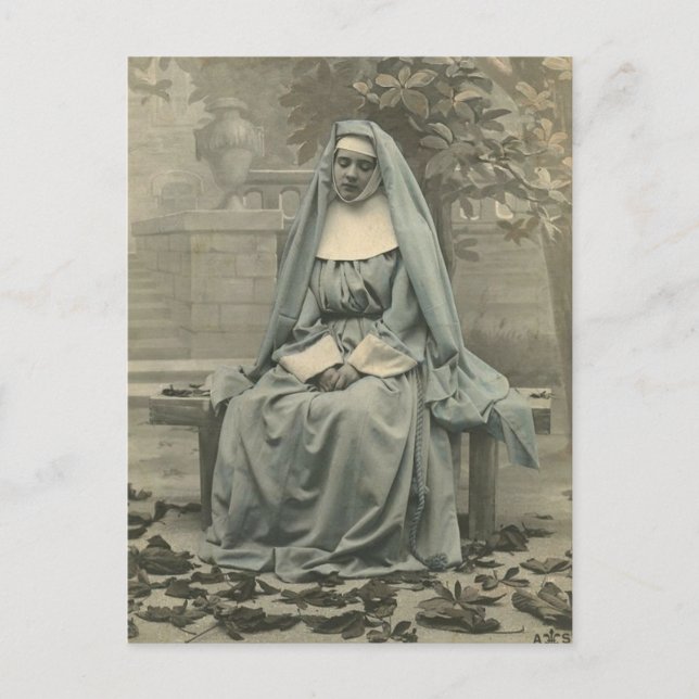 Beautiful Nun Postcard (Front)
