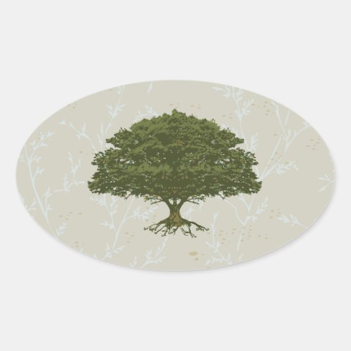 Beautiful Oak Tree Sticker