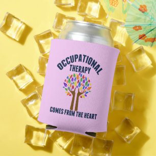 Beautiful Occupational Therapy Tree Quote Can Cooler