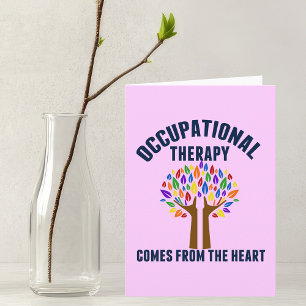 Beautiful Occupational Therapy Tree Quote Card