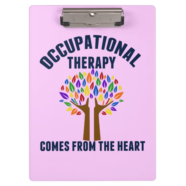 Beautiful Occupational Therapy Tree Quote Clipboard (Front)