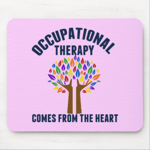 Beautiful Occupational Therapy Tree Quote Mouse Pad
