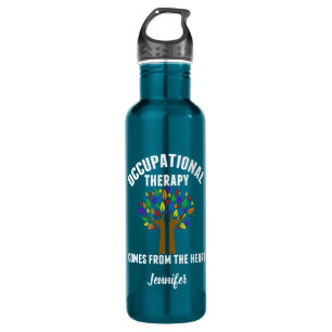 Beautiful Occupational Therapy Tree Quote Water Bottle