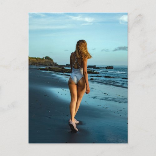 Beautiful Ocean Beach Bikini postcard
