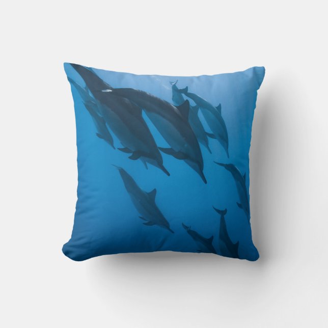 Beautiful Ocean Creatures Throw Pillow (Front)