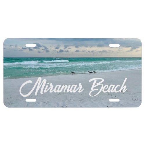 Beautiful Ocean Photography Custom Beach Town License Plate