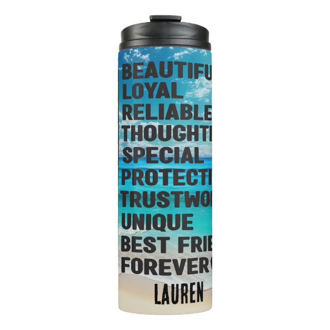 Beautiful Ocean Scene  Thermal Tumbler (Front)