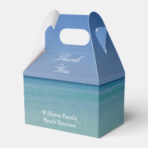 Beautiful Ocean Waves Photo Custom Beach Party Favor Boxes